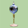 Radiometer with solid glass stem colored