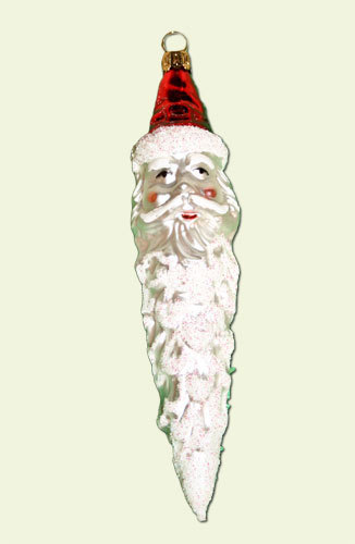 Zapfen mit Weihnachtsmanngesicht