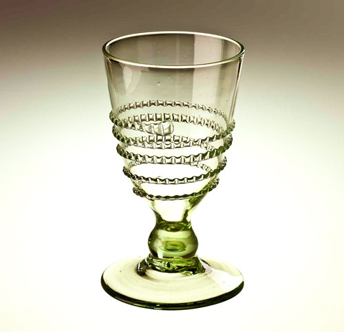 Glass goblet with wire edition