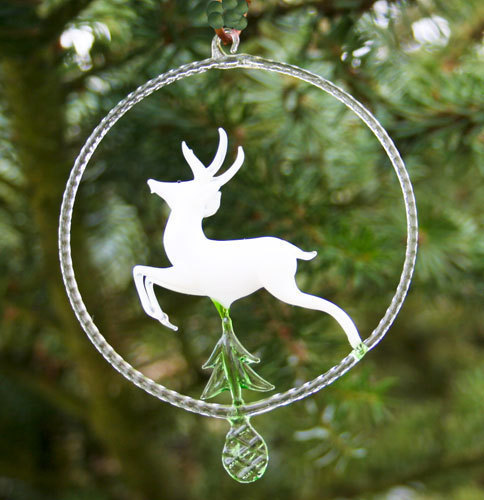 Deer in the glass ring