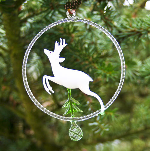 Roebuck in a glass ring