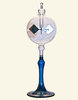 Radiometer with colored glass stem